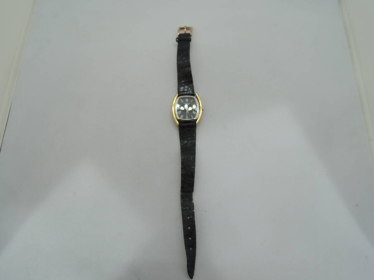 △ロンジン longines 18268767 スクエアタイプ 黒文字盤 レディース腕時計 現状/管理1967A12-LM0126