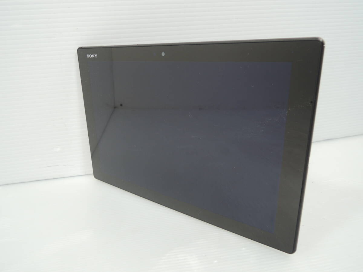 △初期化済み SONY Xperia Z4 Tablet タブレット ブラック au 2016年製/管理1627A11-LM0126
