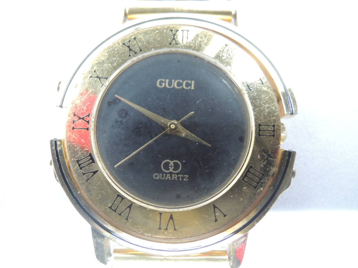 △グッチ 3000M QZ ブラック文字盤 メンズ腕時計 腕時計 ファッション小物 ビジネス/管理2049A12-LM0126