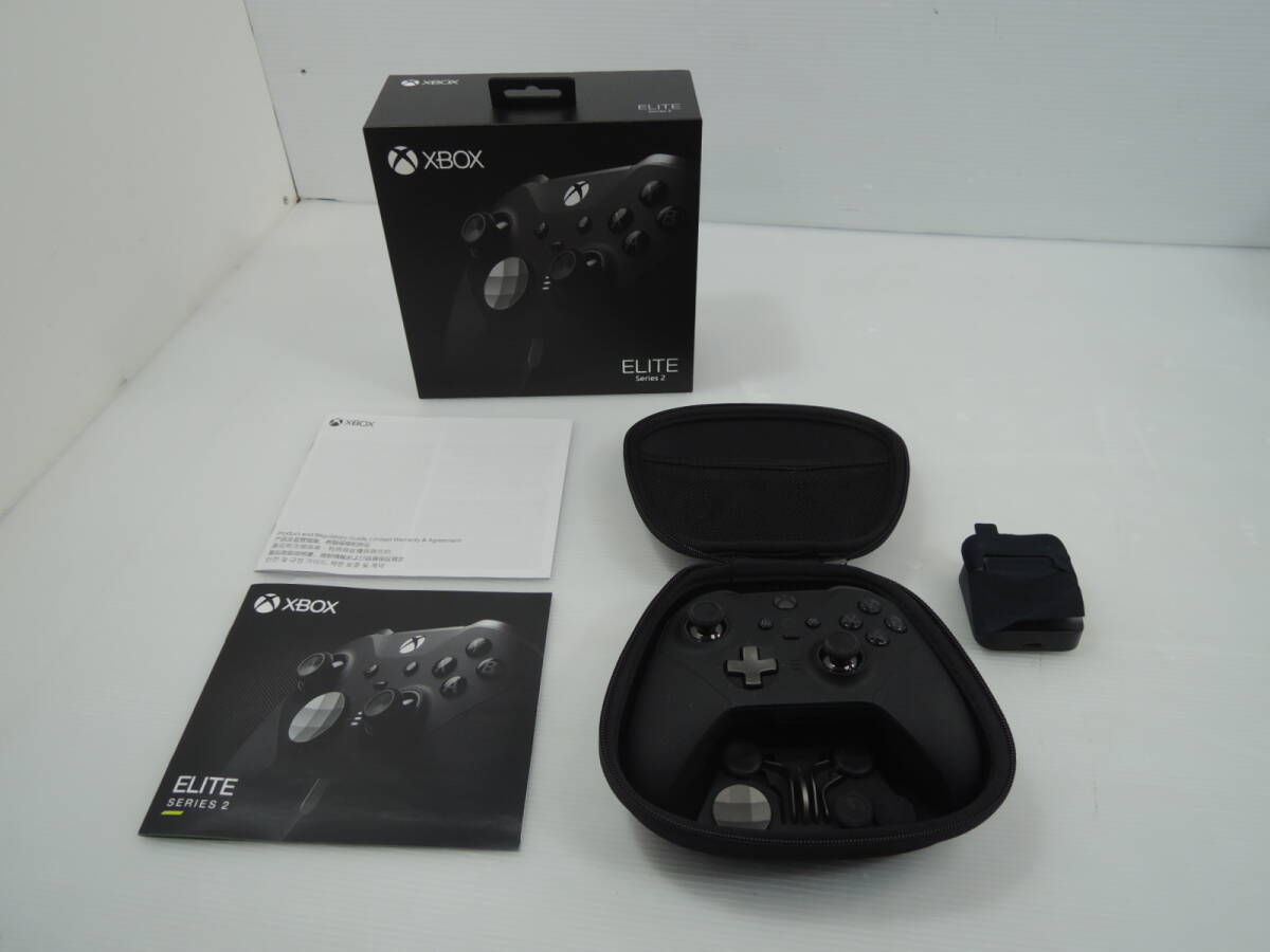 △Xbox ELITE SERIES2 ワイヤレス コントローラー PC周辺機器 ブラック/管理2070A12-LM0126