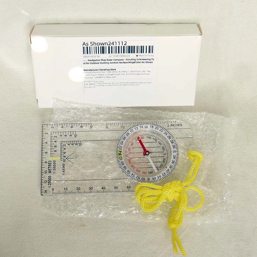 定規つきコンパス・軍用目盛 (未使用)