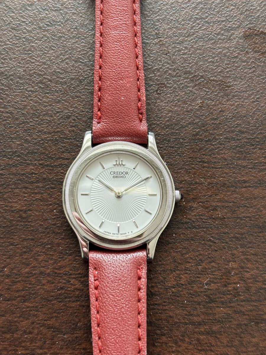 SEIKO CREDOR 5A70-2010 18kt セイコー クレドール 18kt WG ホワイトゴールド