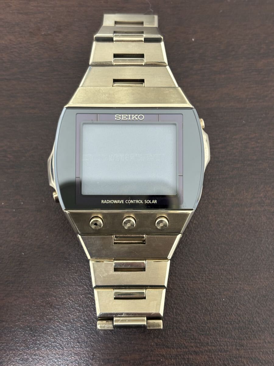 ジャンク SEIKO BRIGHT s770-0AA0 デジタル 淡いゴールド セイコー ブライツ