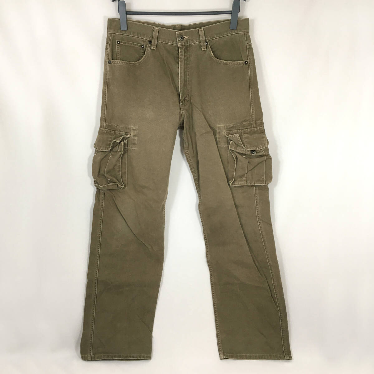 リーバイス Levi's カーゴパンツ 503 カーキ系 W34 L33 股下82cm ヘビーコットン CA503-38 廃番 古着