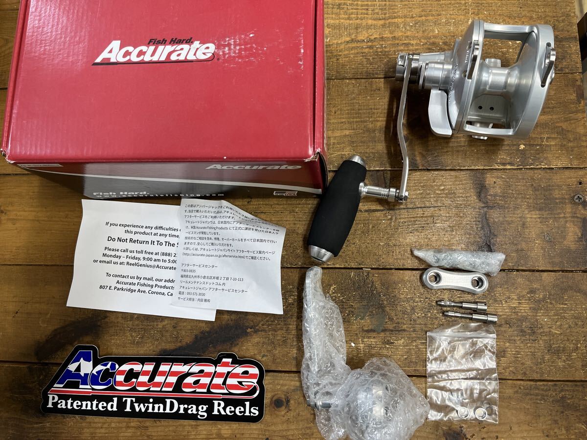 新品未使用 アキュレート バリアントBV2-800NL-S 左ハンドル 2スピード レバードラグリール 両軸 ジギング Accurate VALIANT