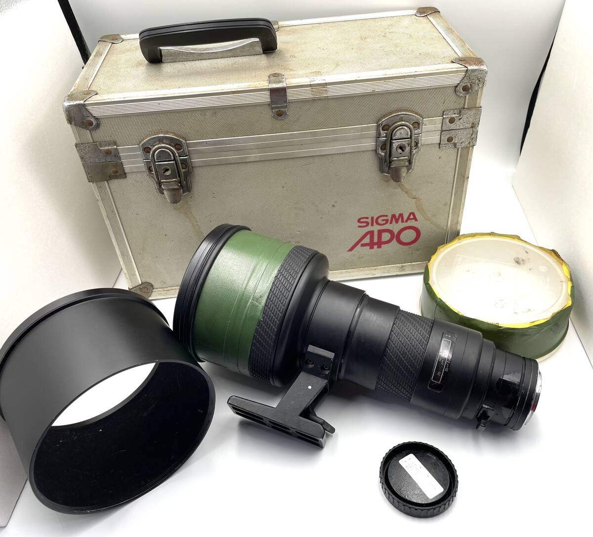 SIGMA　AF　APO　 500mm　1:4.5　　レンズフード　キャップ　ケース 付 sony minolta 用　ソニー　ミノルタ　　シグマ　500 4.5 af