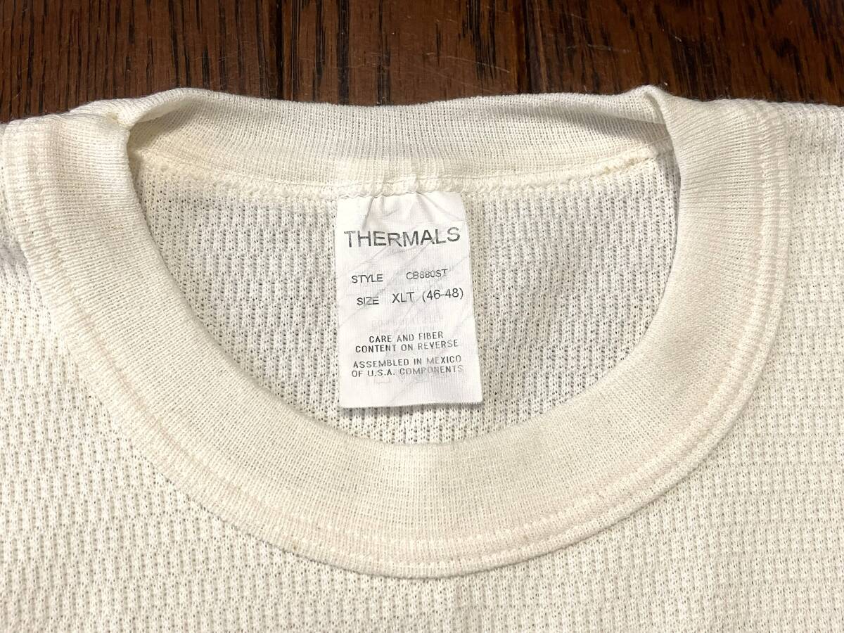 USA製素材 長袖 サーマル ＸＬ メキシコ製 インナー レイヤード 長袖 Ｔシャツ ロンＴ 