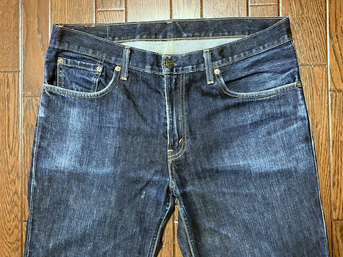 リーバイス Ｌｅｖｉ’ｓ ５０２ ｗ３６ ひげ落ち ブルー ジーンズ ストレート 縦落ち デニム パンツ ジッパーフライ ジーパン