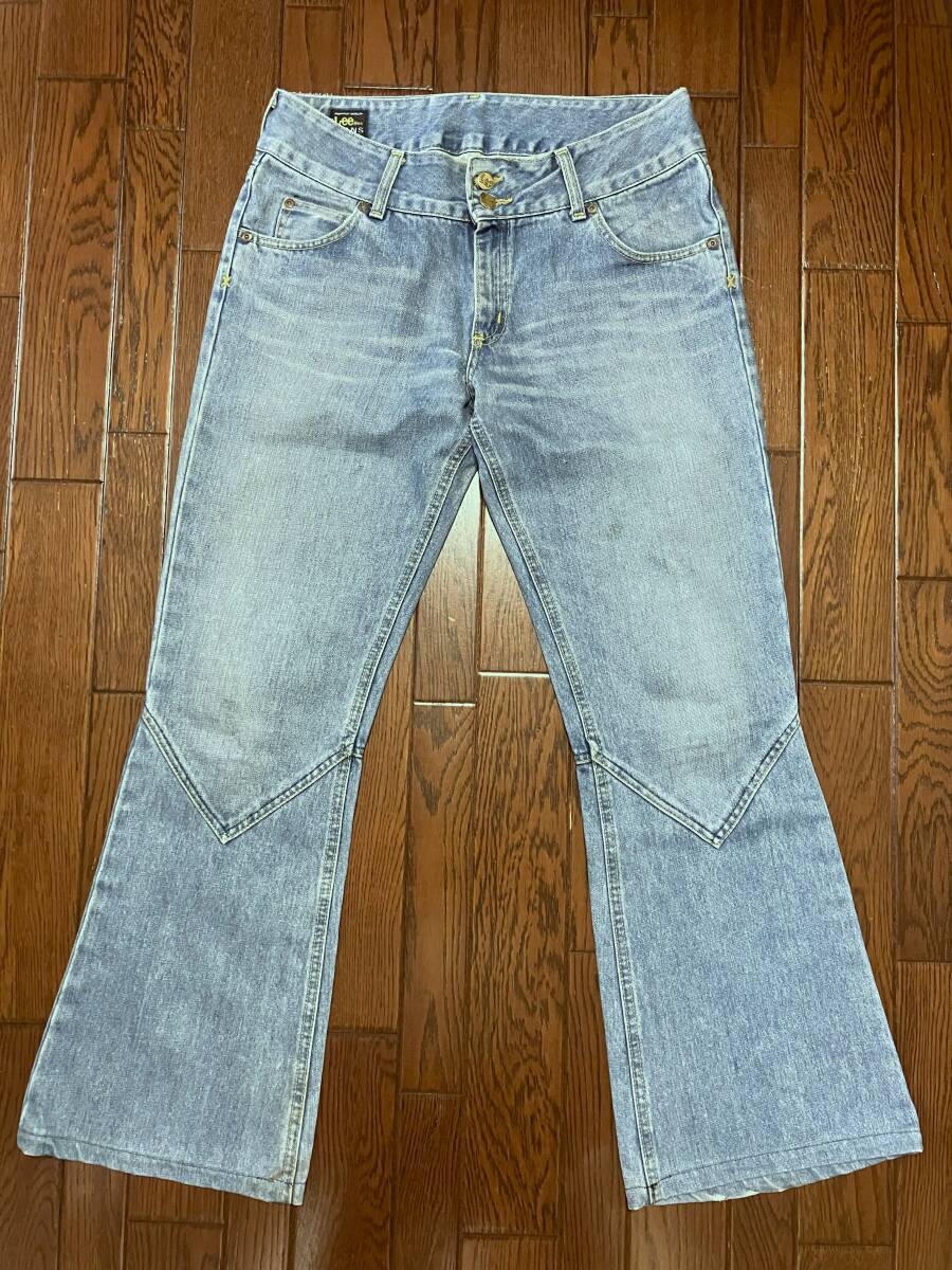 リー Ｌｅｅ V CUT FLARE ひげ落ち フレア ジーンズ ３２ ジッパーフライ 検索 ビンテージ ７０ｓ ７０年代 ヒッピー レア ブーツカット