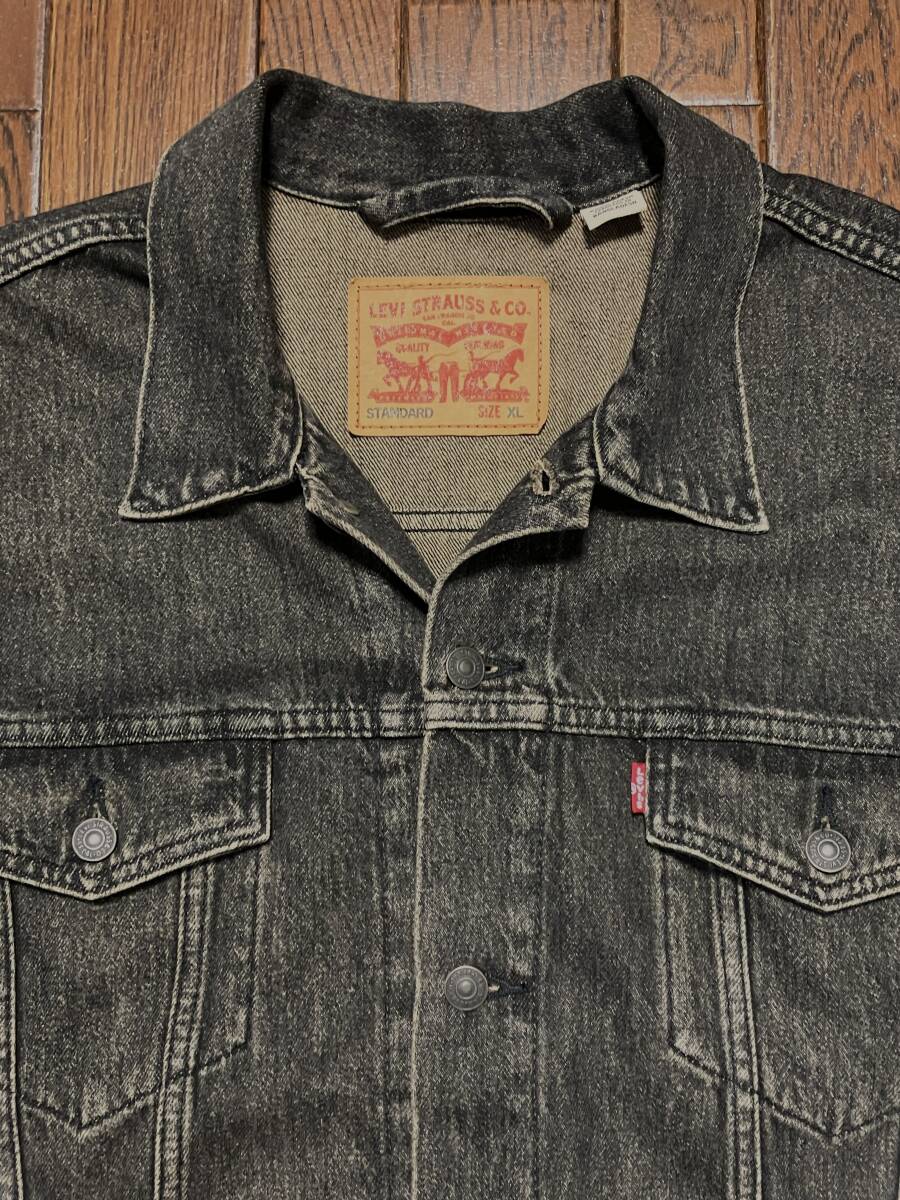 リーバイス Ｌｅｖｉ’ｓ 723340-0584 ジージャン XL 黒 ブラック デニム トラッカー ジャケット ビッグサイズ 大きい Gジャン