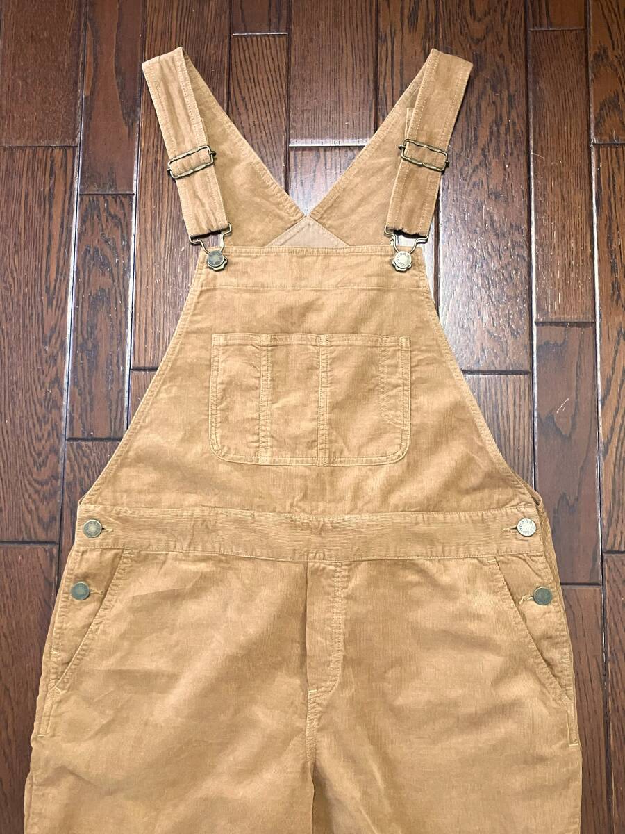 ユナイテッドアローズ UNITED ARROWS コーデュロイ オーバーオール ４０ 茶色 ブラウン 薄手 サロペット テーパード