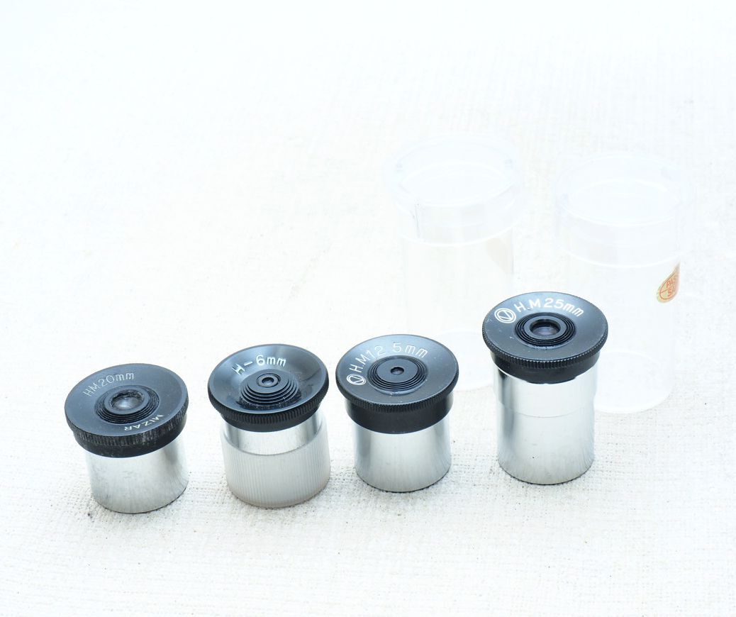 顕微鏡用　接眼レンズ4本　現状