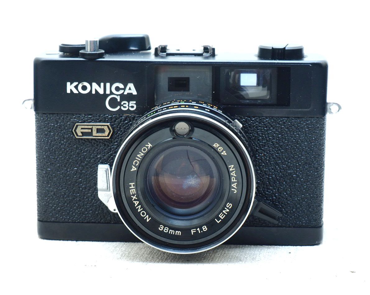 KONICA C35FD ブラック　（38/1.8）　動作品　モルト交換済み