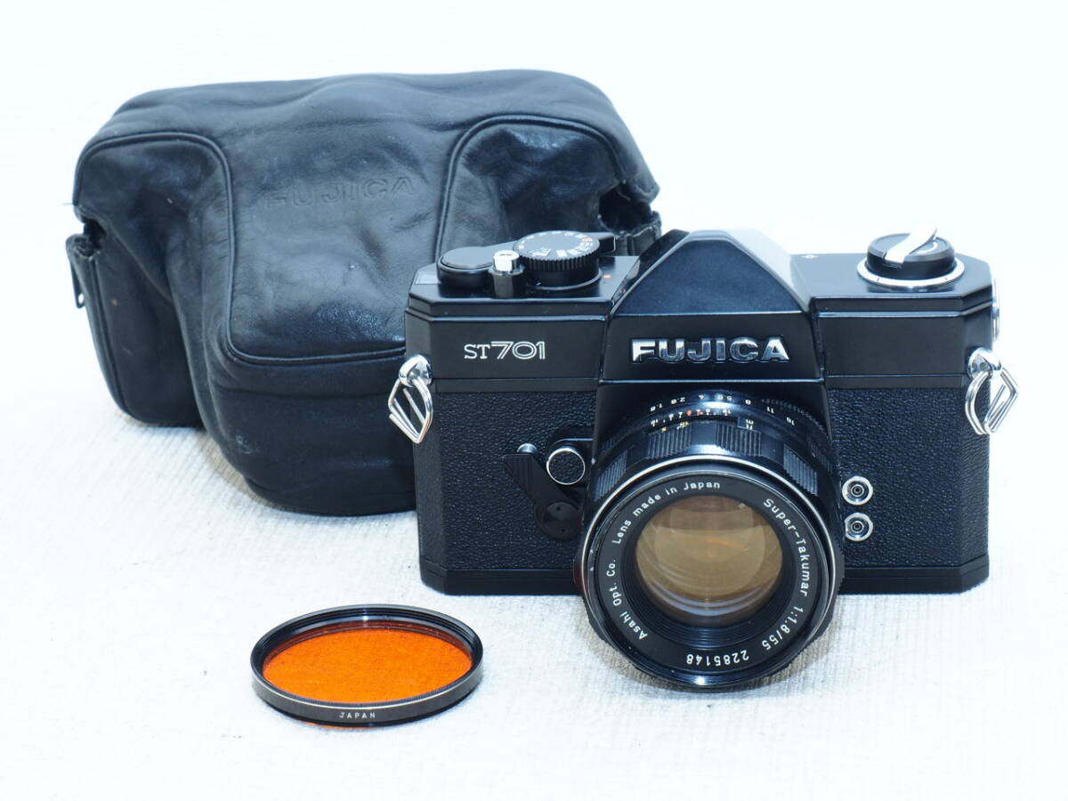 FUJICA ST701　ブラック SUPER-Takumar 55/1.8付　動作品