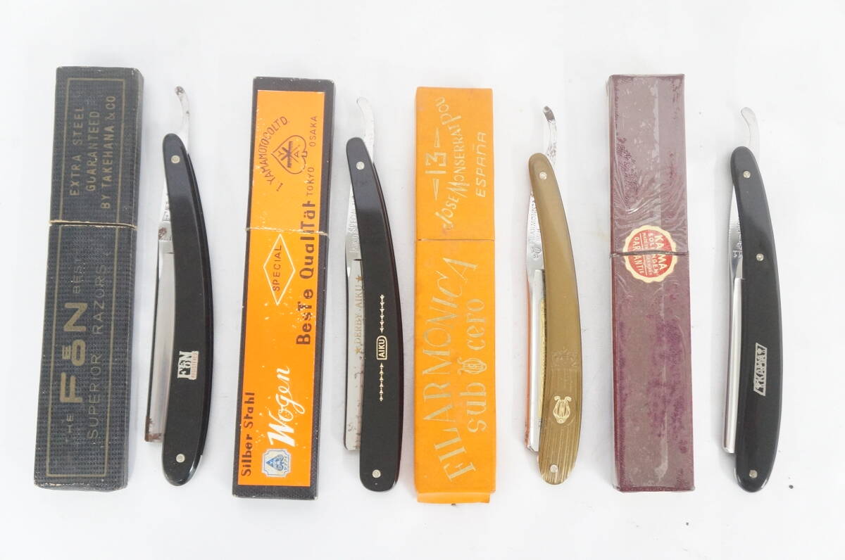 FON フィラモニカ KAMA 等 西洋剃刀 4点 まとめてセット カミソリ 理容 床屋 7003262311