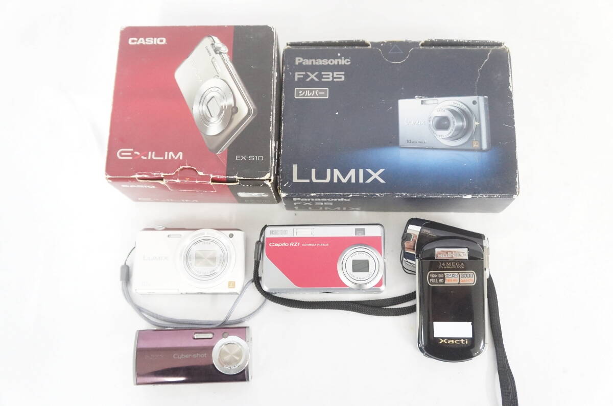 カシオ パナソニック リコー ソニー サンヨー コンパクトデジタルカメラ デジタルムービーカメラ 6点 まとめてセット 9703316041