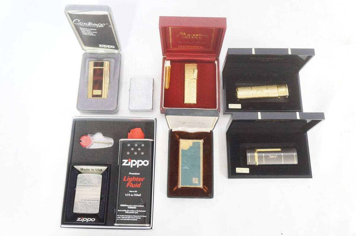 Zippo ジッポー イヴサンローラン 等 未使用含む オイルライター ガスライター 7点 まとめてセット 9703316041