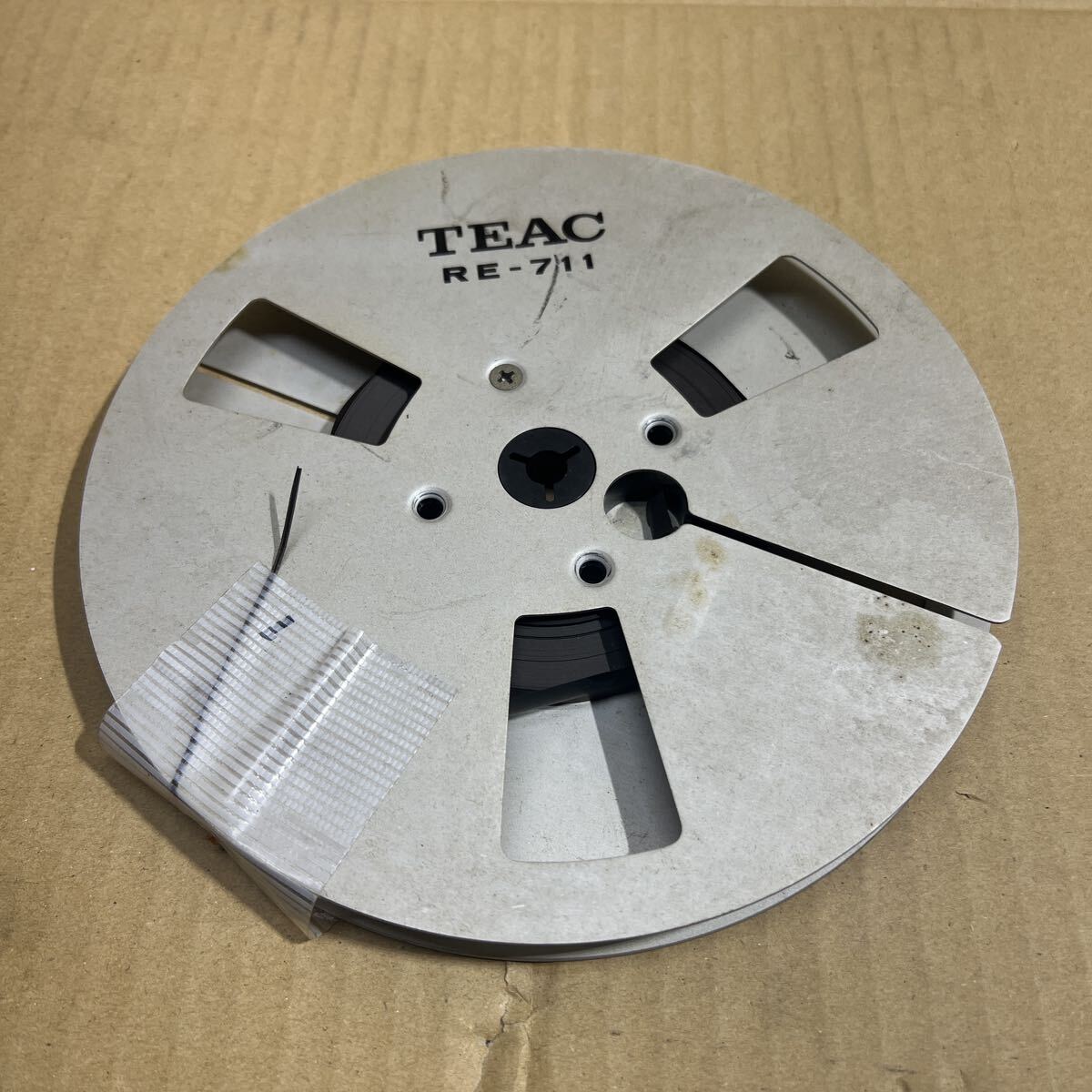 55 レタパ600円発送　中古　現状品　TEAC RE-711 オープン リール メタル
