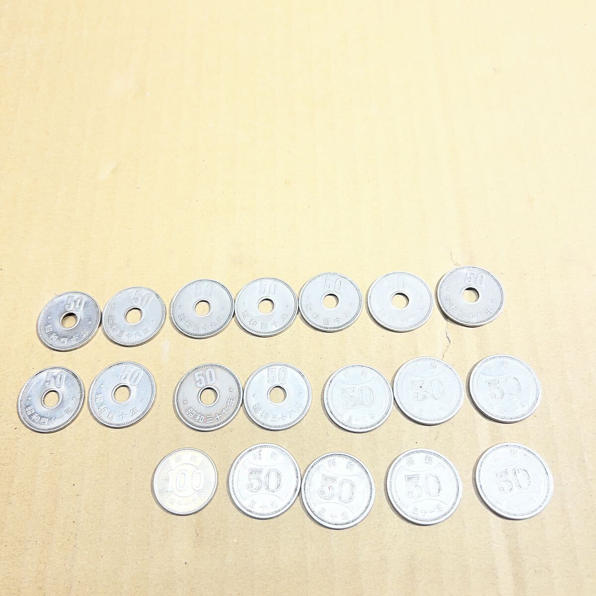 61 レタパ430円発送　中古　現状品　旧50-100硬貨　昭和30年～昭和41年　まとめて
