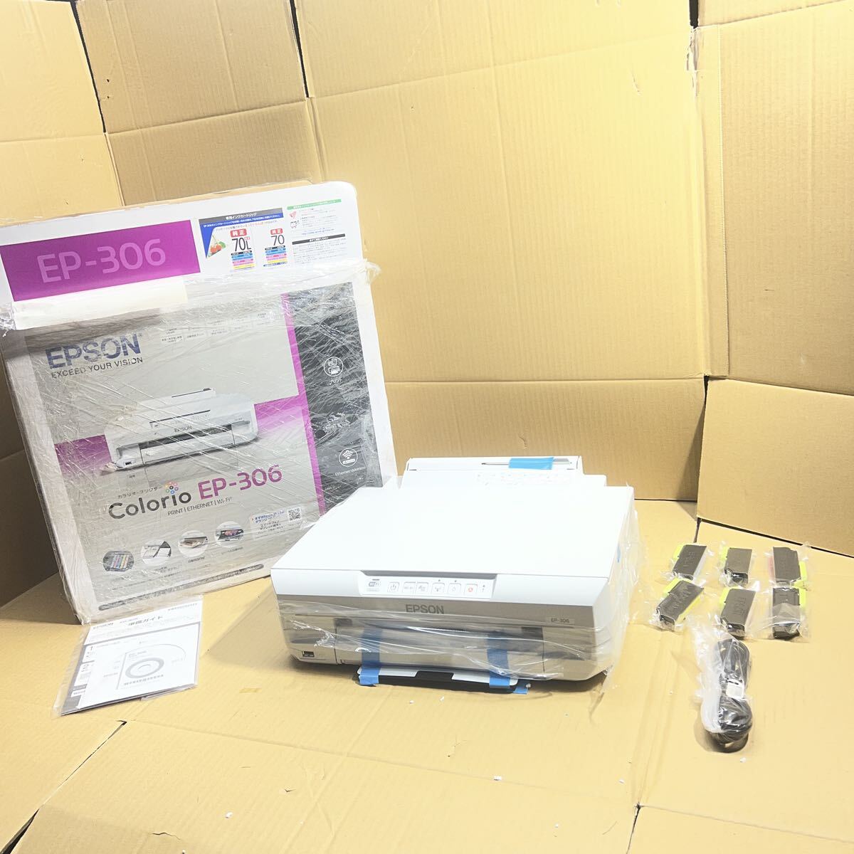  66 ゆうパック着払い発送　開封未使用品 EPSON エプソン Colorio カラリオ プリンター EP-306