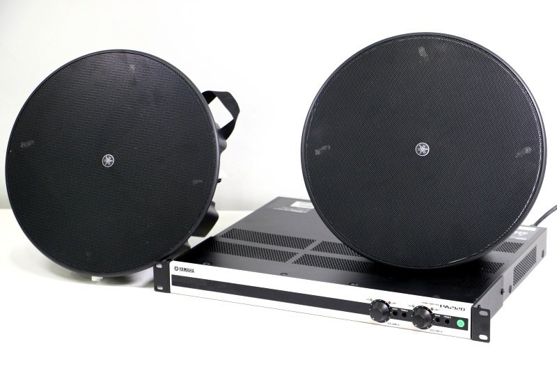 YAMAHA/ヤマハ パワーアンプ スピーカーセット●PA2120 ＋ VXC5F 中古●送料無料