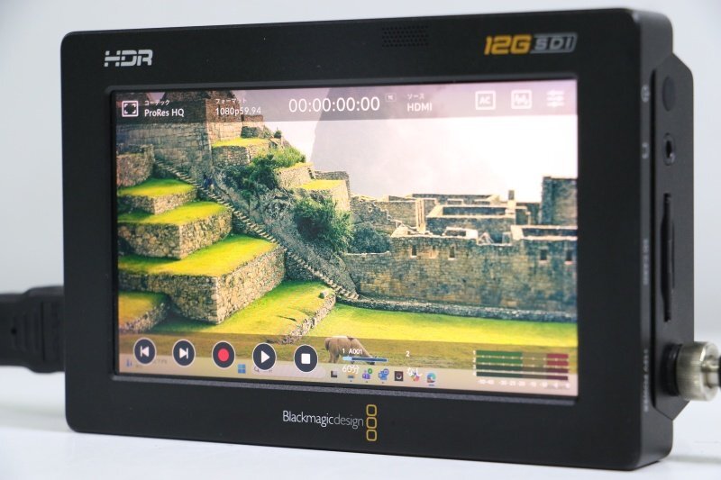 Blackmagic Design モニター一体型レコーダー●Video Assist 5 12G HDR 中古【訳あり品】●送料無料