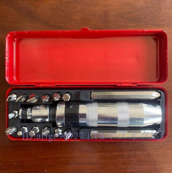 ★新品 高品質固着したボルトの取り外しに ショック ドライバー セット メタルケース入り インパクト ドライバー