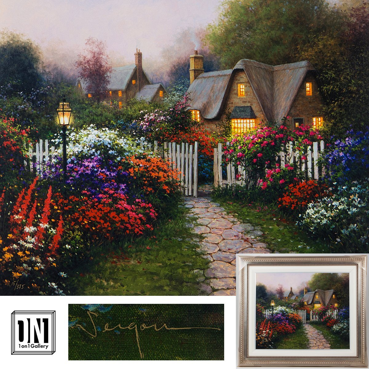 【1on1】真作 セラフィン・セルゴン Serafin Sergon 『カントリーカラーズ』 ed.375 直筆サイン ■ 世界的に活躍 大統領府収蔵