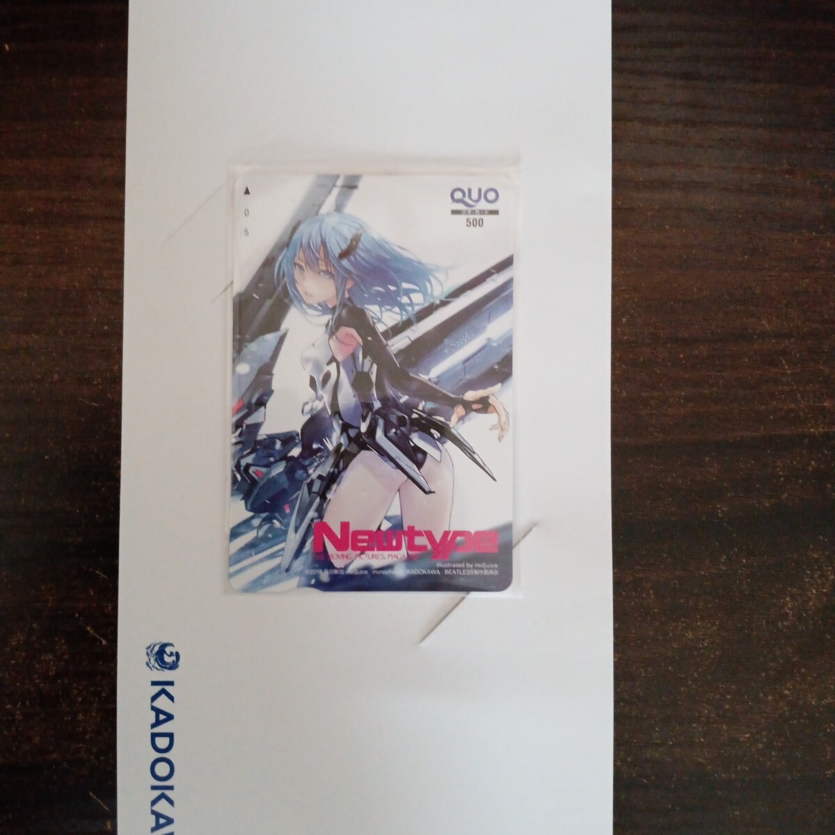 ニュータイプ　Newtype　BEATLESS　レイシア　クオカード　台紙付き