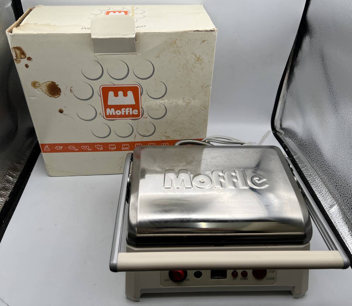 i1521A モッフルメーカー 餅 ワッフル 三栄コーポレーション MME-200 通電確認済 動作未確認