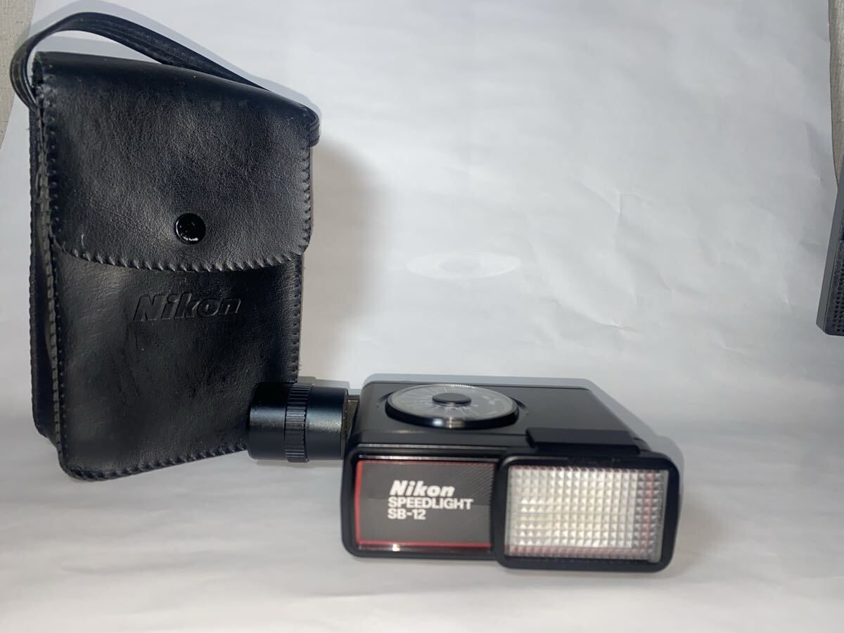 Nikon SPEEDLIGHT SB-12 ニコン F3用 スピードライト ストロボ ケース付