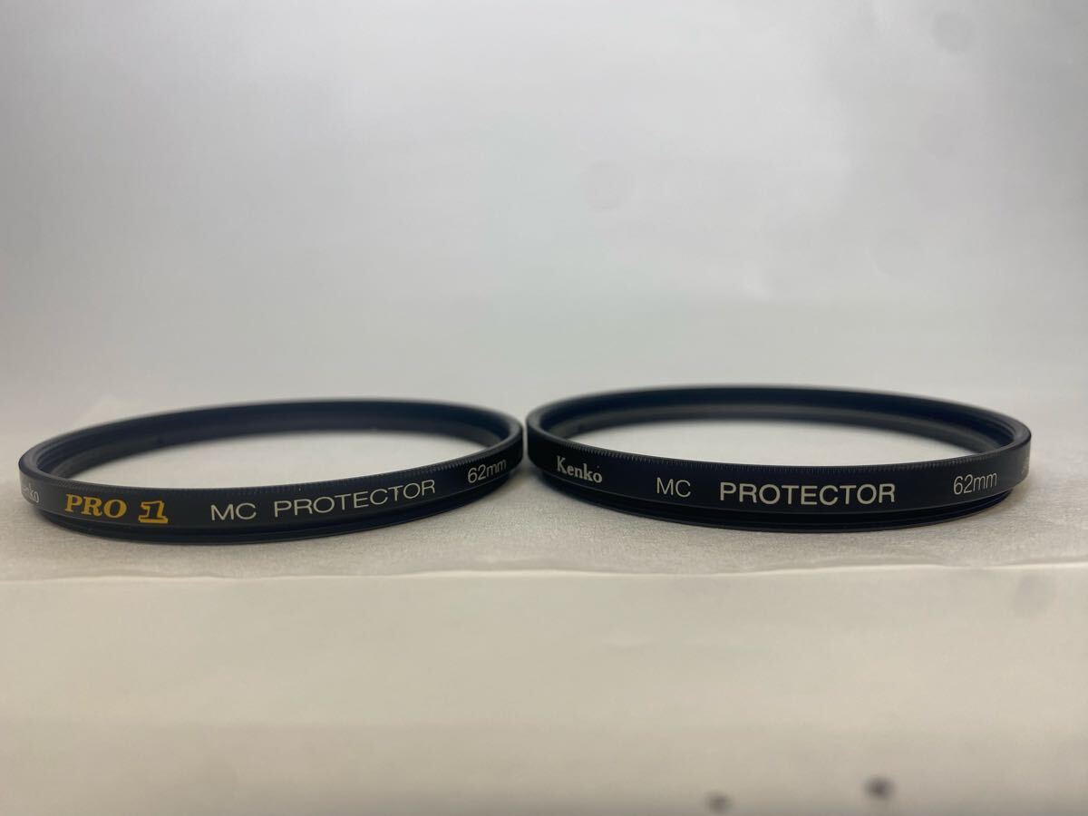 美品レベル！62mm レンズフィルター2枚セット Kenko PRO1D MC PROTECTOR / Kenko MC PROTECTOR