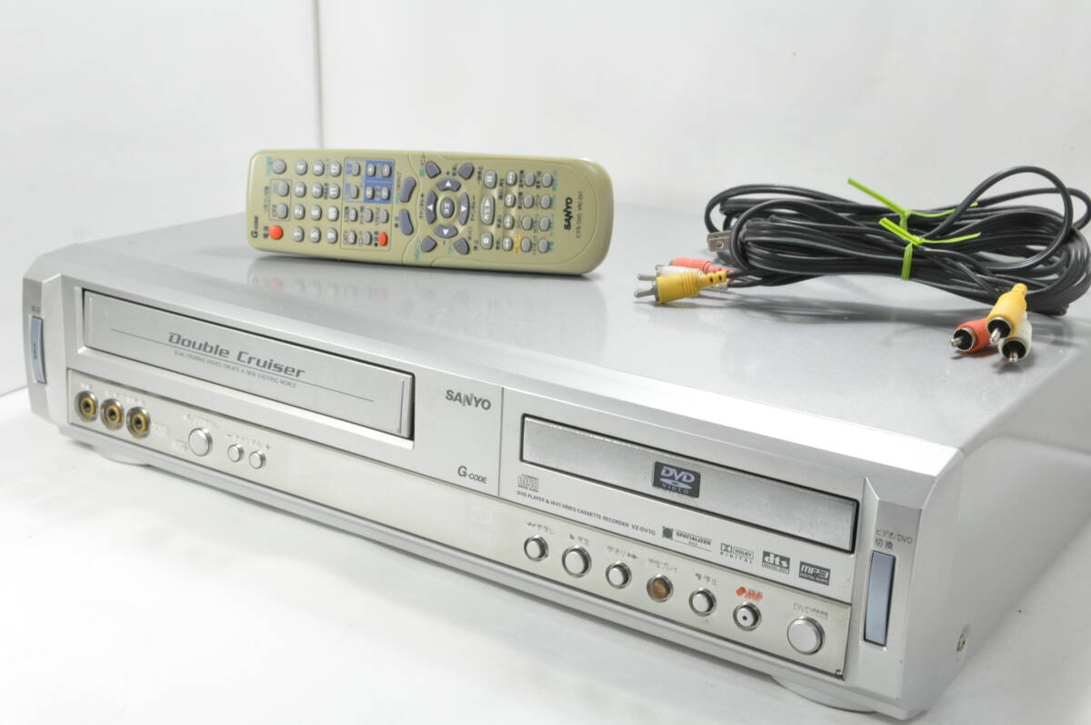 ★極上美品★SANYO VZ-DV1G VHS/DVD Hi-Fiビデオデッキ！リモ付！【動作確認済】綺麗な商品をお探しの方にオススメです。