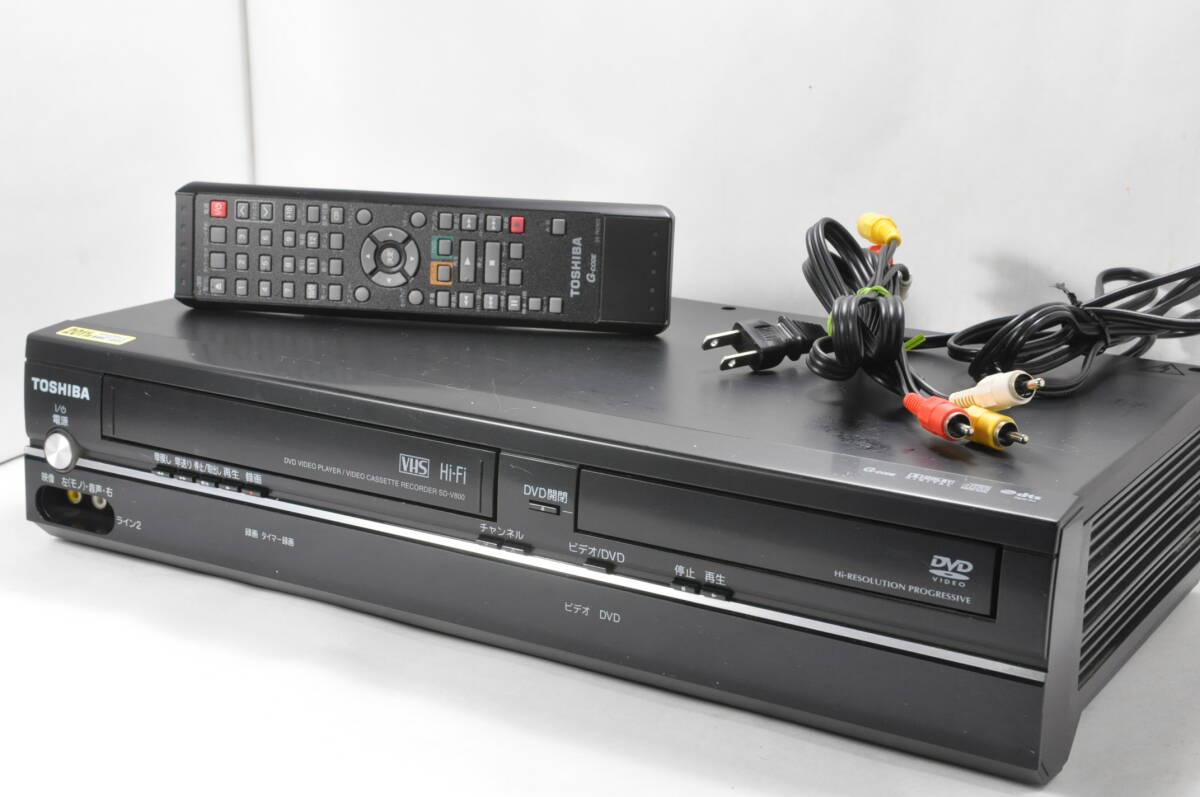 ★人気機種★東芝 SD-V800 VHS/DVD Hi-Fiビデオデッキ！ リモ付！【動作確認済】