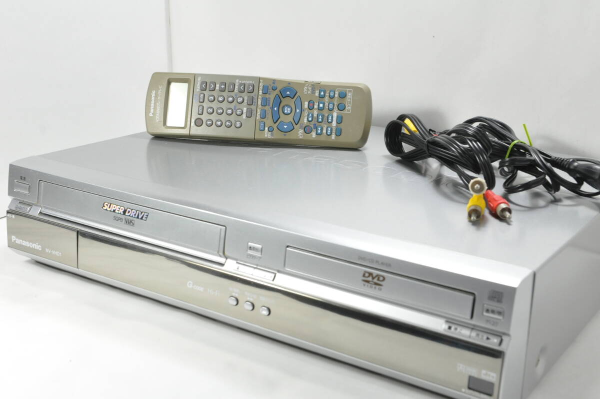 ★超絶美品★パナソニック NV-VHD1 VHS/DVD Hi-Fiビデオデッキ！ リモ付！【動作確認済】綺麗な商品をお探しの方にオススメです。