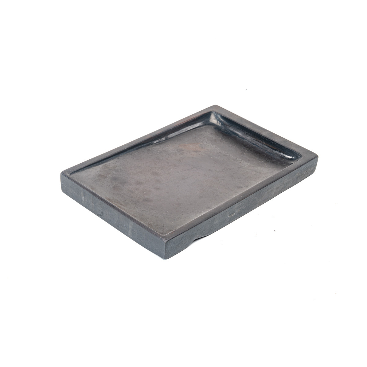 S-948 和硯 石硯 蓋付 書道具 14×21×2cm 1206g