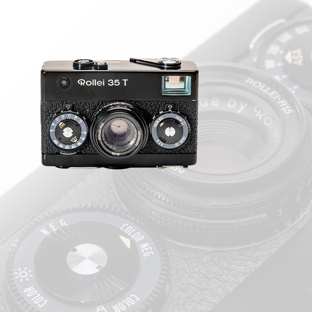 S-965 Rollei 35 T コンパクトフィルムカメラ ケース付 現状品