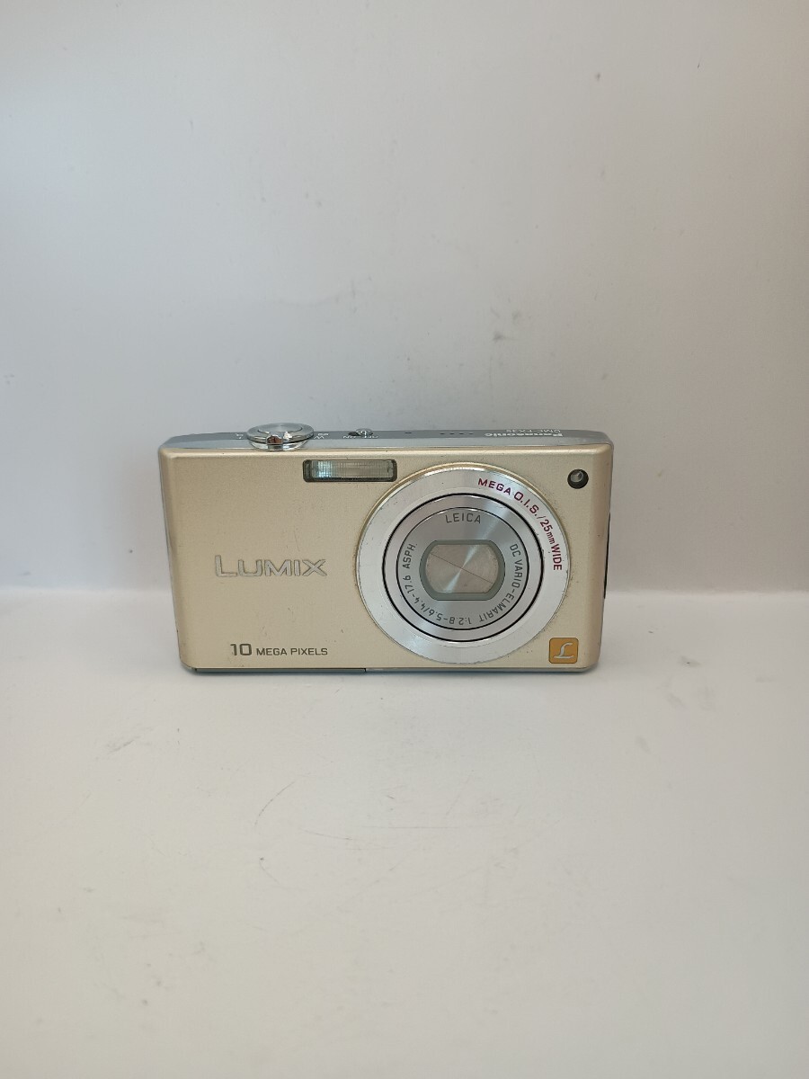 4935【ジャンク品】1円スタート LUMIX Panasonic DMC-FX35 コンパクトデジタルカメラ ゴールド パナソニック ルミックス