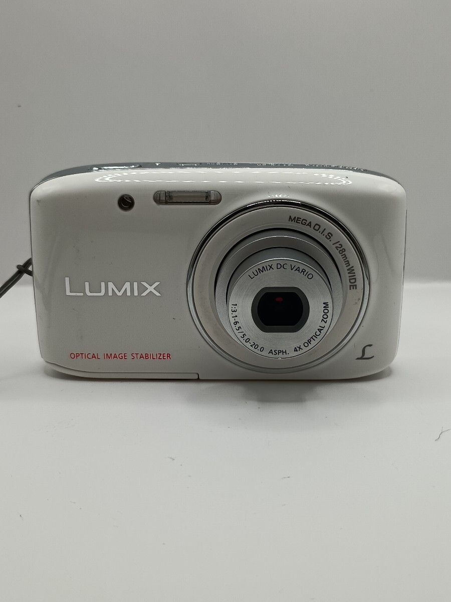 4864 【動作確認済】1円スタート Panasonic LUMIX DMC-S2 ホワイト コンパクトデジタルカメラ