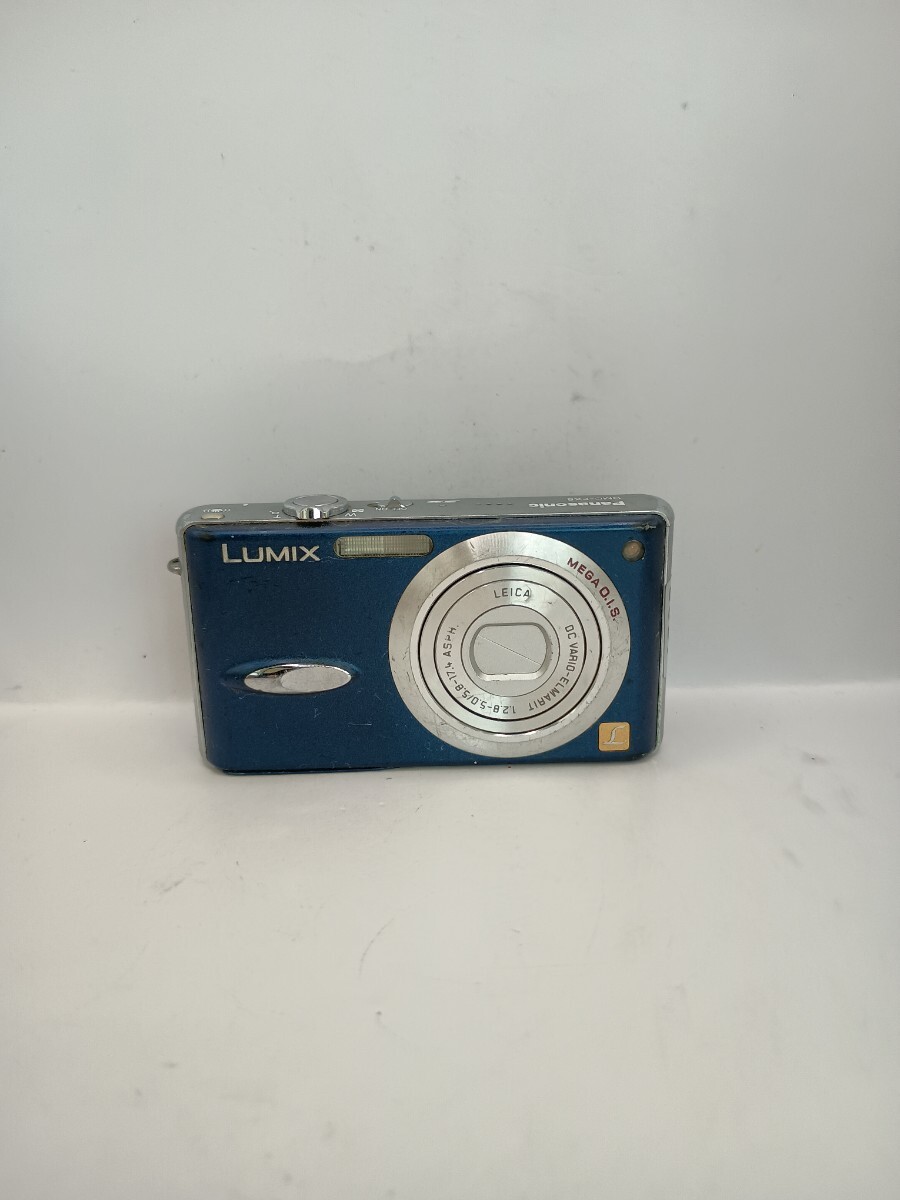 4963【動作確認済み、ジャンク品】1円スタート Panasonic LUMIX DMC-FX8 コンパクトデジタルカメラ ブルー デジカメ ルミックス
