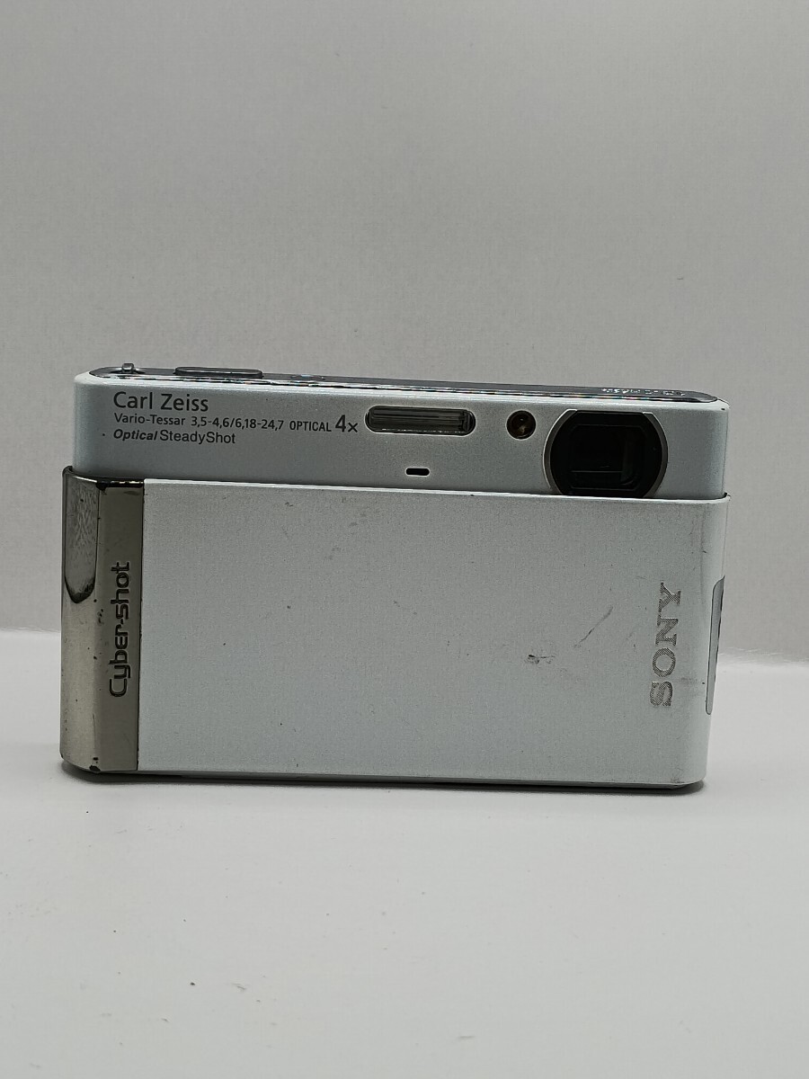 4888 【動作確認済み】1円スタート SONY Cyber-shot DSC-T90 ホワイト コンパクトデジタルカメラ