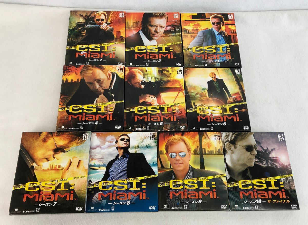★中古品★CSI:マイアミ コンパクト DVD-BOX シーズン1~10セット KADOKAWA