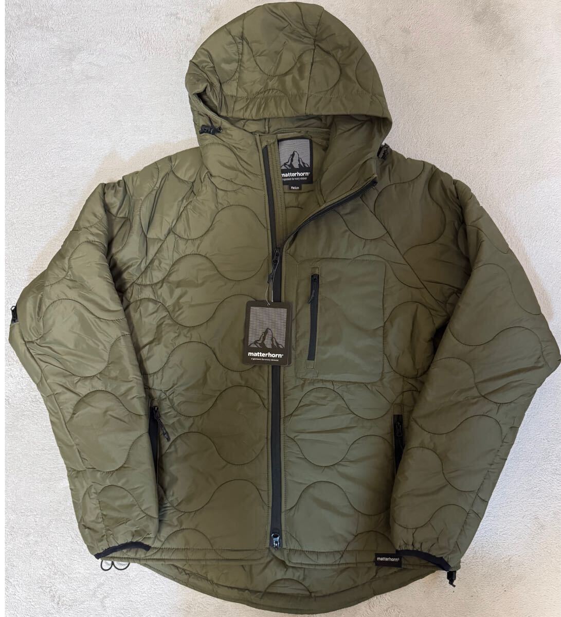 新品！スウェーデンブランドMATTERHORNマッターホルンHonnold PufferジャケットLオリーブ