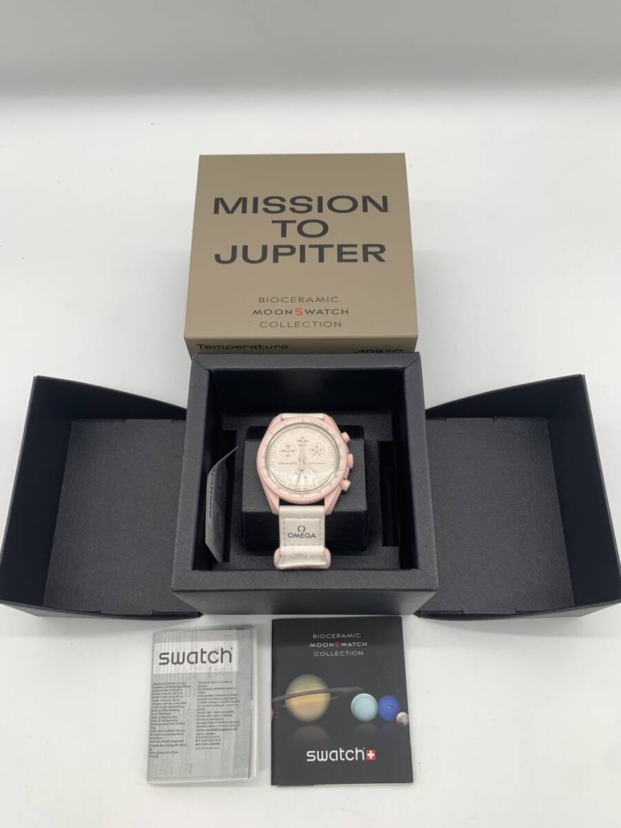 オメガ スウォッチ OMEGA × SWATCH 腕時計 ムーンスウォッチ ミッショントゥヴィーナス MISSION TO VENUS ピンク 動作未確認