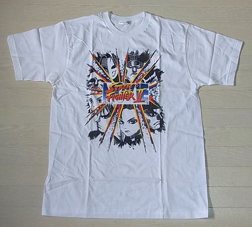 デッドストック 　90s TOP FAIR by GUNZE STREET FIGHTER Ⅱ Print Tee 90年代 グンゼ ストリートファイター2 プリント Tシャツ