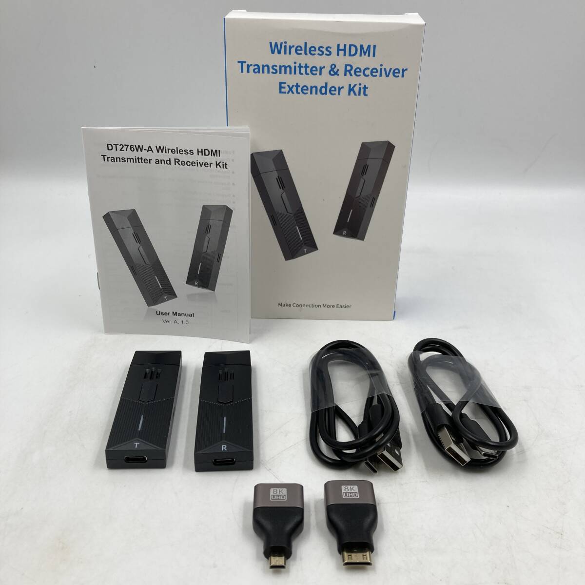 【未検品】ワイヤレスHDMI 送受信機 2.4G/5G/Y40544-M2