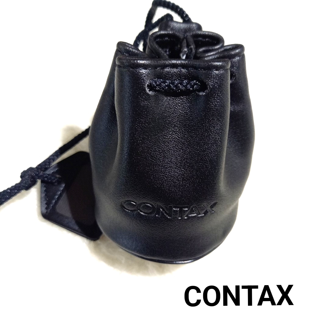 (美品) CONTAX 純正レンズポーチ ブラック コンタックス 