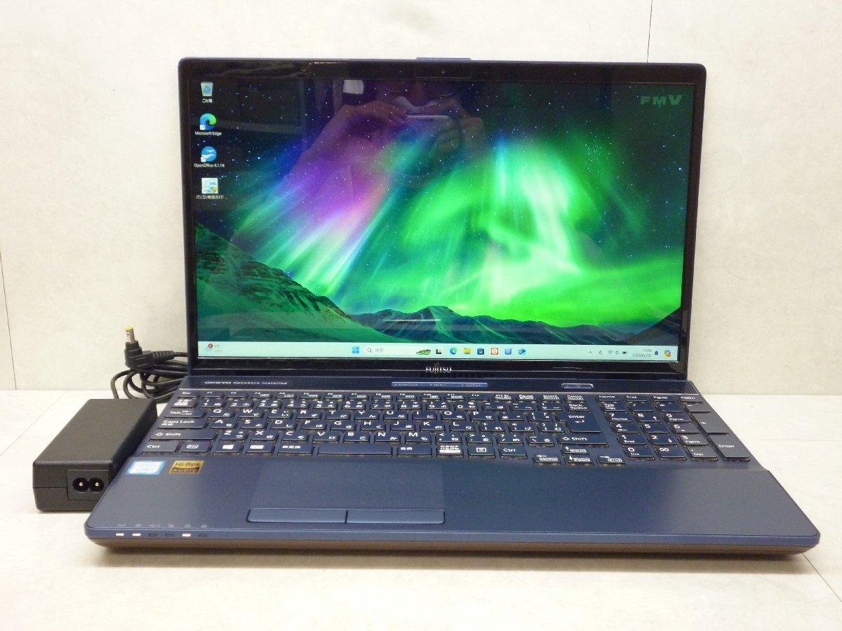 ☆良好品☆第8世代☆富士通 LIFEBOOK AH77/D1☆Core i7 1.80GHz/8GB/1TB+SSD128GB/高解像度/BD/無線/Bluetooth/カメラ/Office/DtoD領域☆