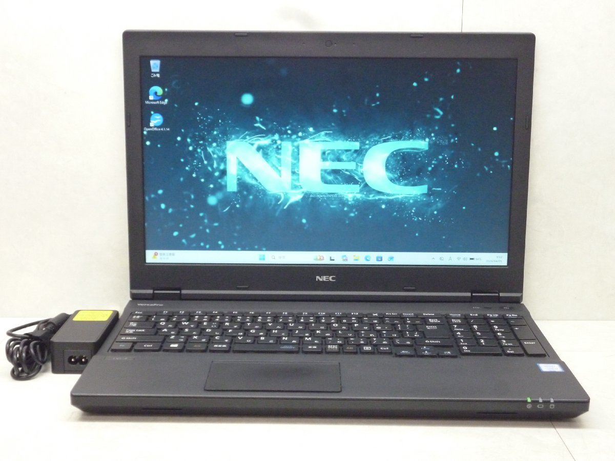 ☆1円☆第7世代☆NEC☆VersaPro PC-VJL24XZG4☆Core i3 2.40GHz/8GB/SSD128GB/Sマルチ/無線/Bluetooth/Office/Windows 11 Pro☆