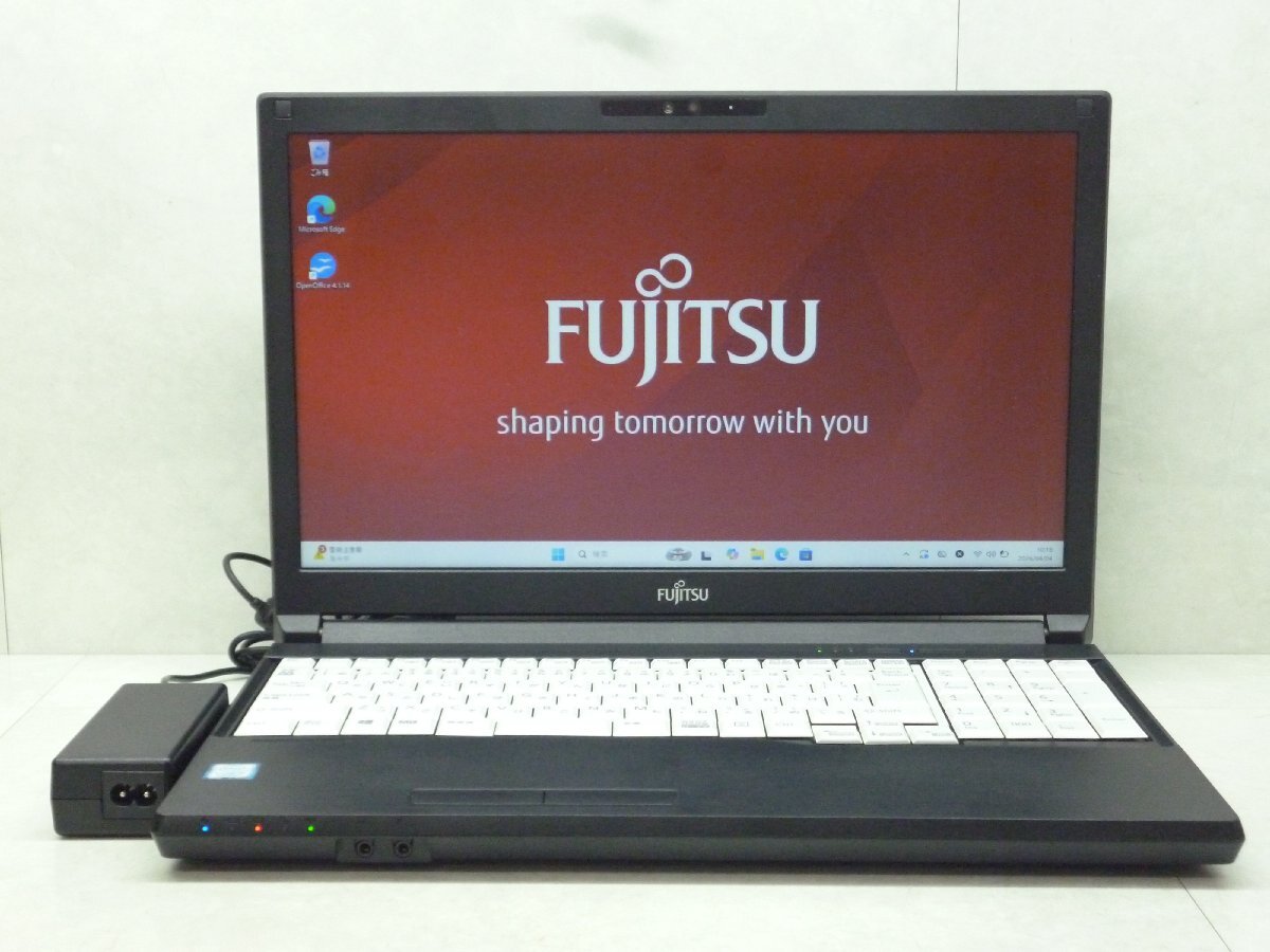 ☆1円☆第8世代☆富士通 LIFEBOOK A579/CX☆Core i5 1.60GHz/8GB/SSD256GB/Sマルチ/無線/Bluetooth/カメラ/Office/Windows 11 Pro☆